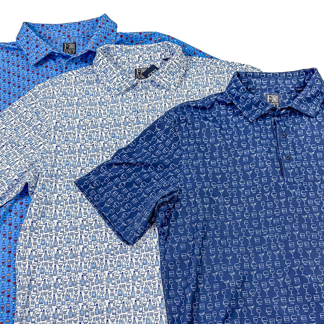 Pick A Flavor Polo - F/X Fusion Golf - Polo - Blue