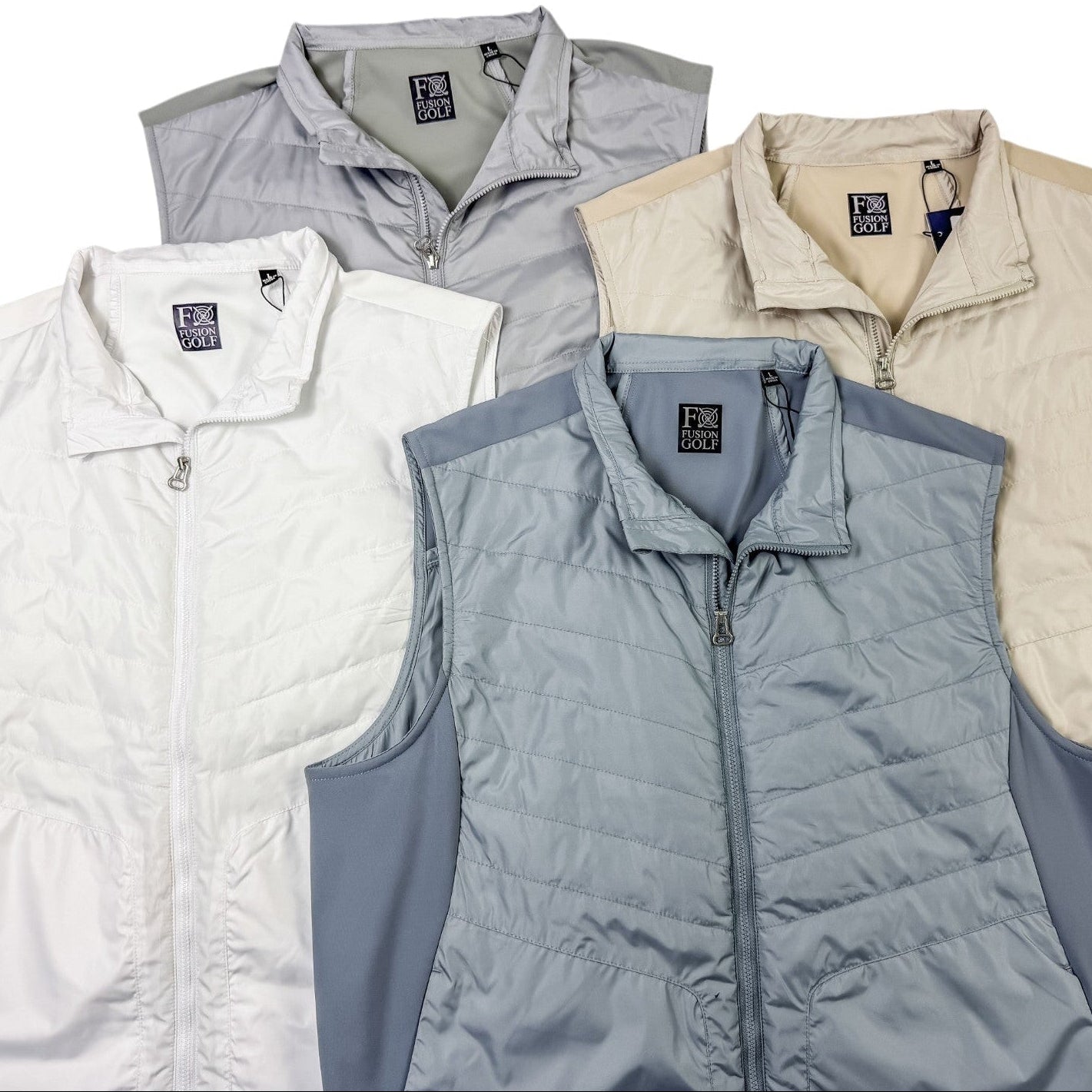 Player’s Full Zip Golf Vest - F/X Fusion Golf - Vest - All Colors