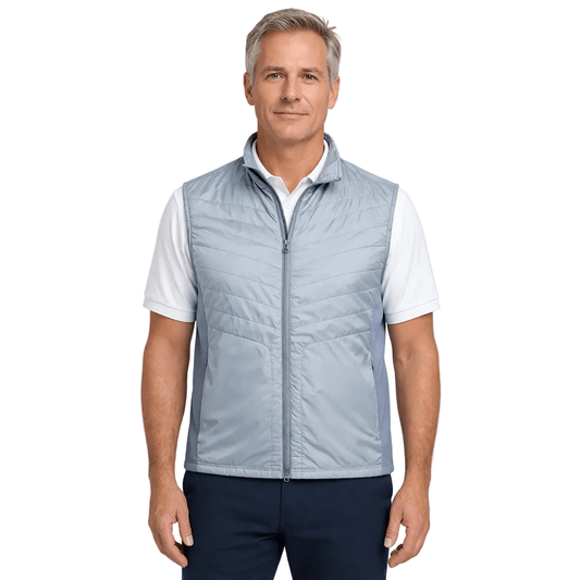 Player’s Full Zip Golf Vest - F/X Fusion Golf - Vest - Steel