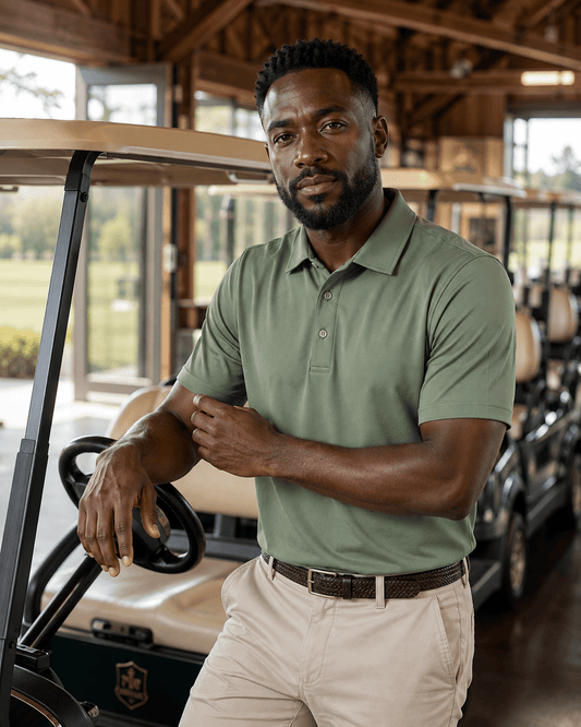 Solid Performance Golf Polo - F/X Fusion Golf - Golf - Olive - M