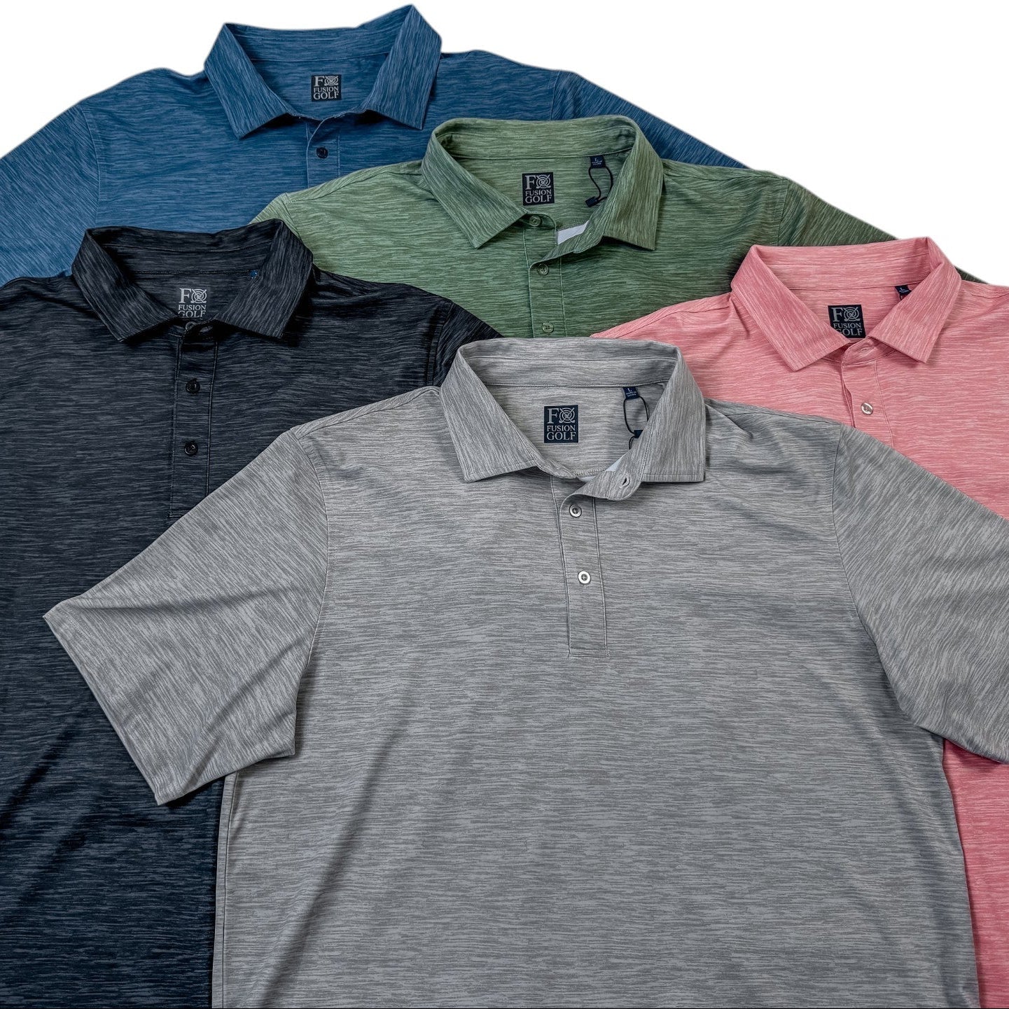 Space Dye Performance Golf Polo - F/X Fusion Golf - Polo - All Colors