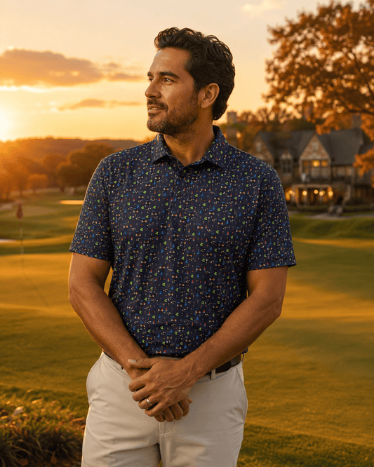 Tee Time Performance Golf Polo - F/X Fusion Golf - Polo - Navy - M