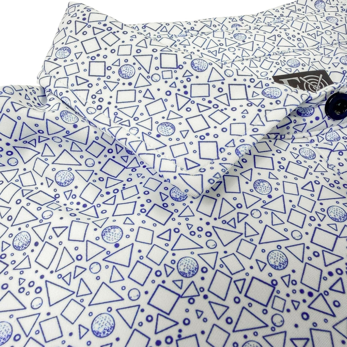 Tossed Geos Performance Golf Polo - F/X Fusion Golf - Polo - Navy