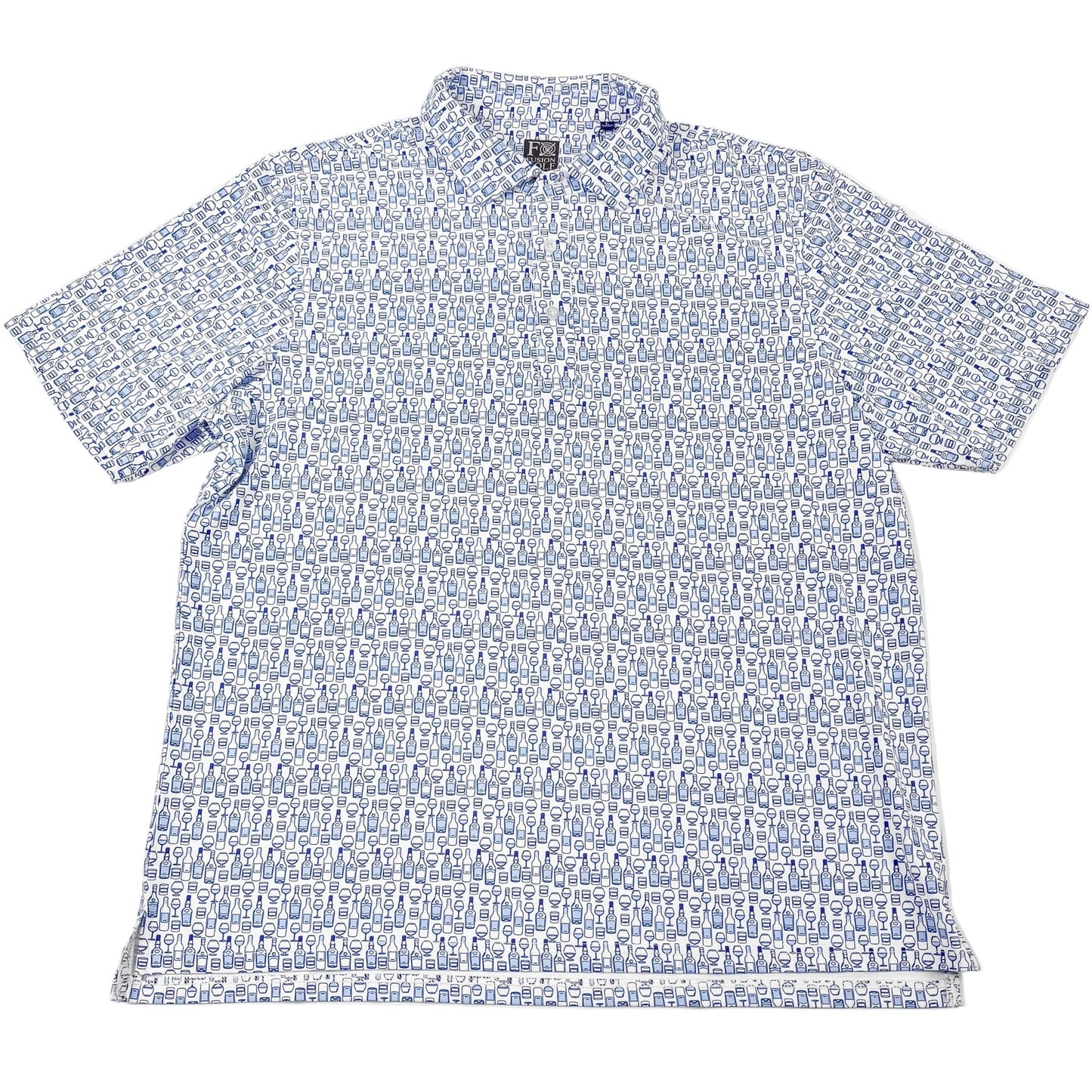 Bottle Service Performance Golf Polo - F/X Fusion Golf - Polo - White