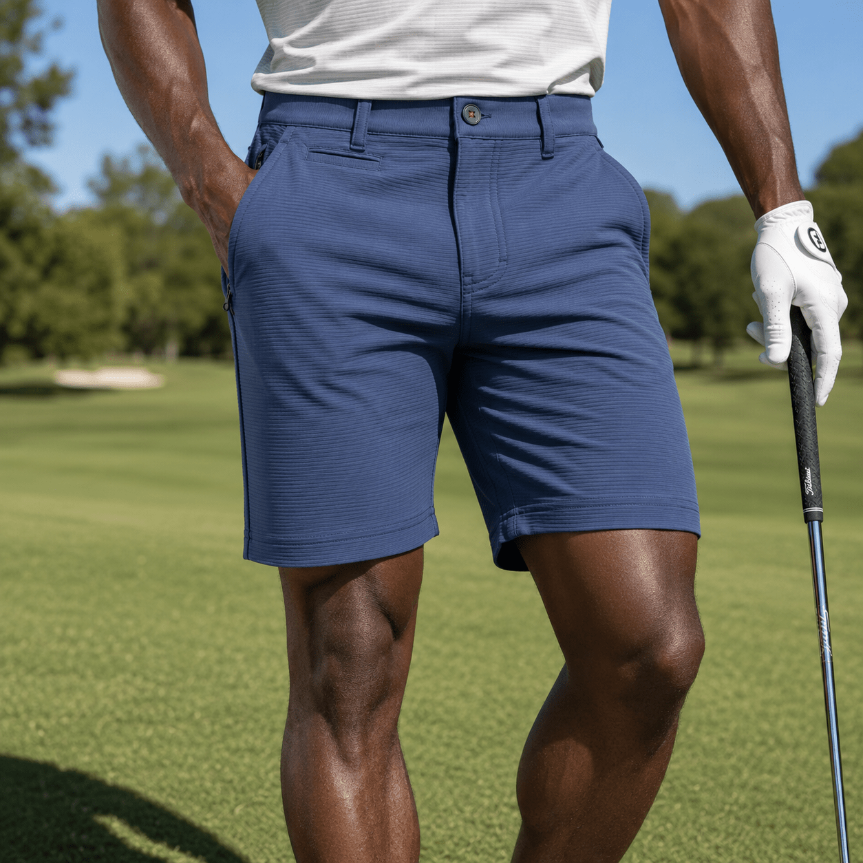 Crossover 4 - Way Stretch Performance Golf Shorts - F/X Fusion Golf - Steel