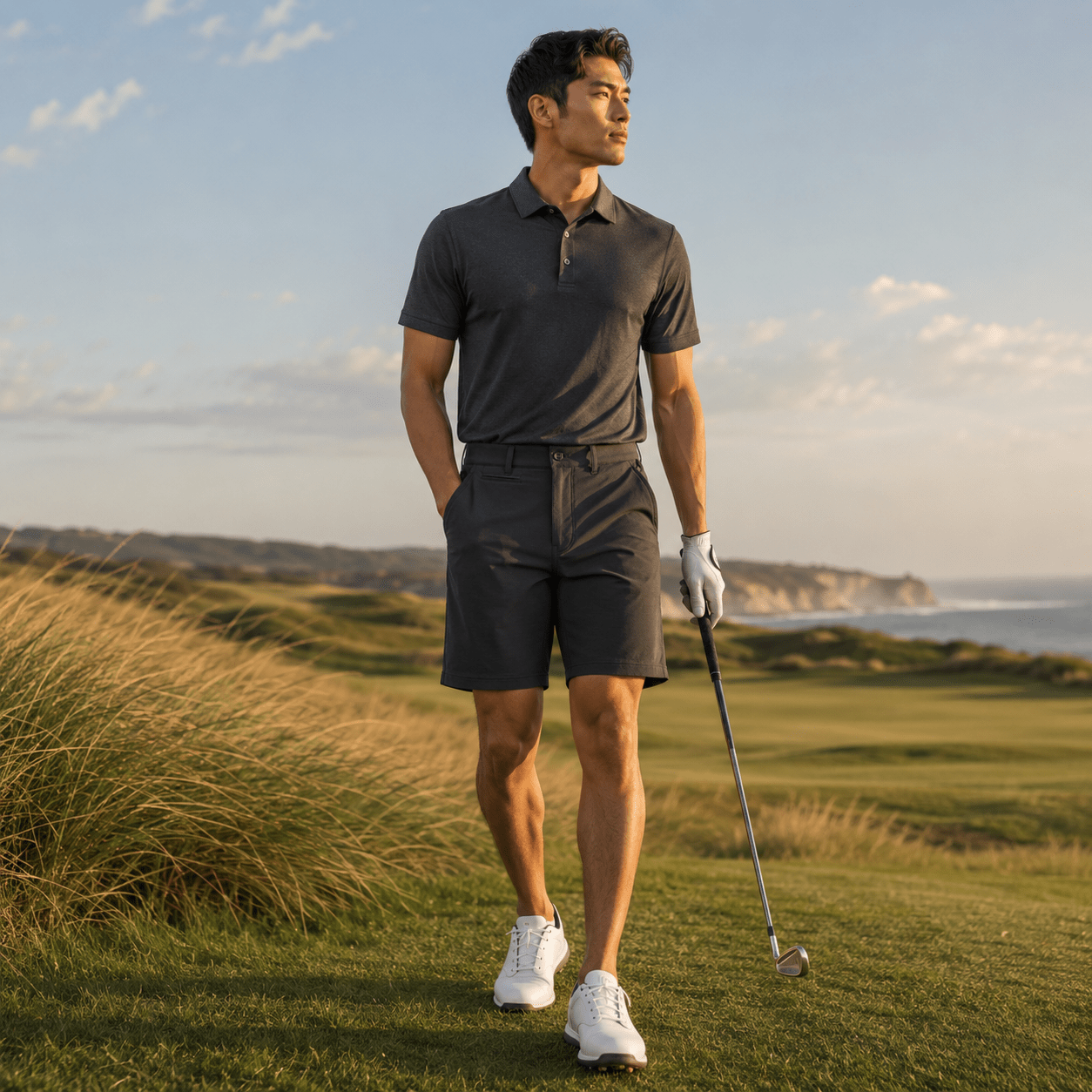 Crossover 4 - Way Stretch Performance Golf Shorts - F/X Fusion Golf - Charcoal