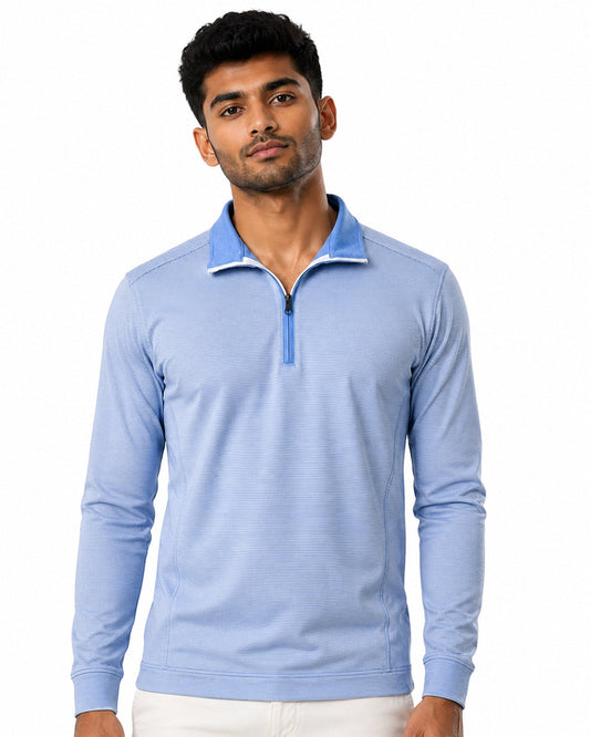 Fineline 1/4 Zip Golf Pullover - F/X Fusion Golf - Quarter Zip - Blue