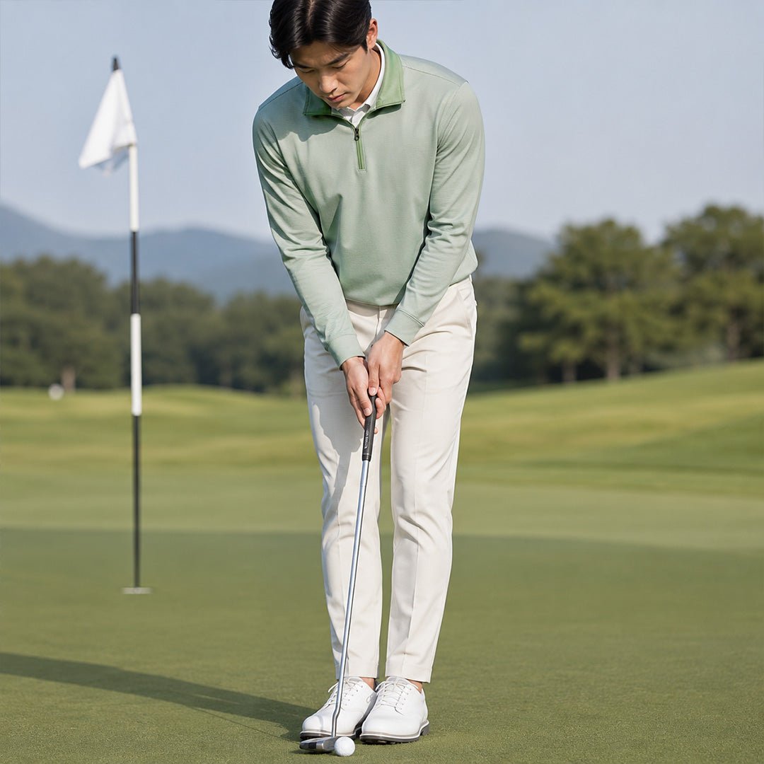 Fineline 1/4 Zip Golf Pullover - F/X Fusion Golf - Quarter Zip - Green