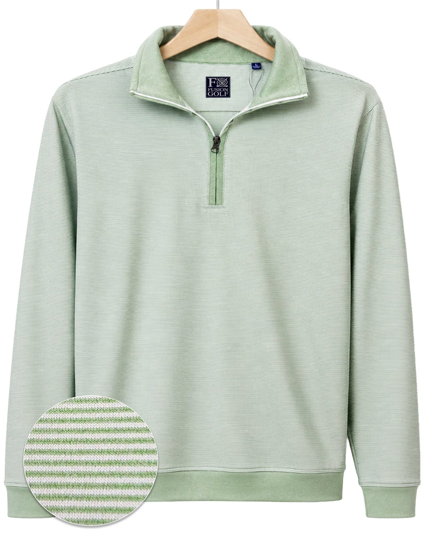 Fineline 1/4 Zip Golf Pullover - F/X Fusion Golf - Quarter Zip - Green