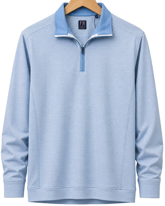 Fineline 1/4 Zip Golf Pullover - F/X Fusion Golf - Quarter Zip - Blue