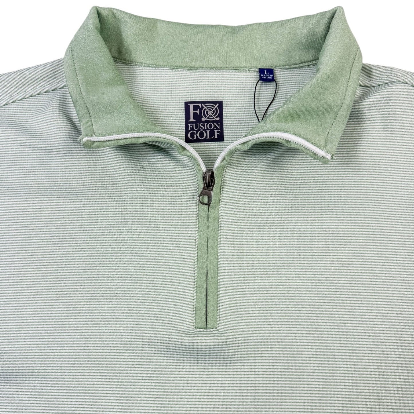 Fineline 1/4 Zip Golf Pullover - F/X Fusion Golf - Quarter Zip - Green