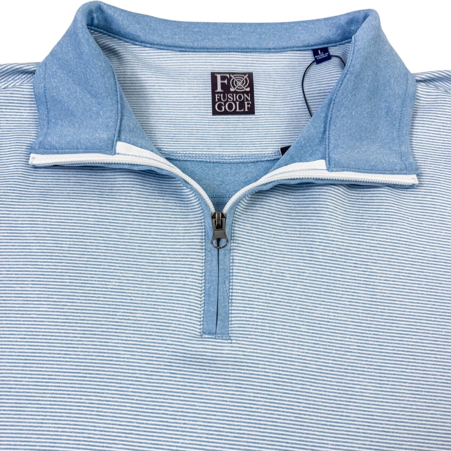 Fineline 1/4 Zip Golf Pullover - F/X Fusion Golf - Quarter Zip - Blue