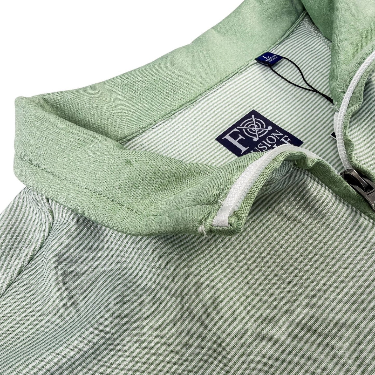 Fineline 1/4 Zip Golf Pullover - F/X Fusion Golf - Quarter Zip - Green