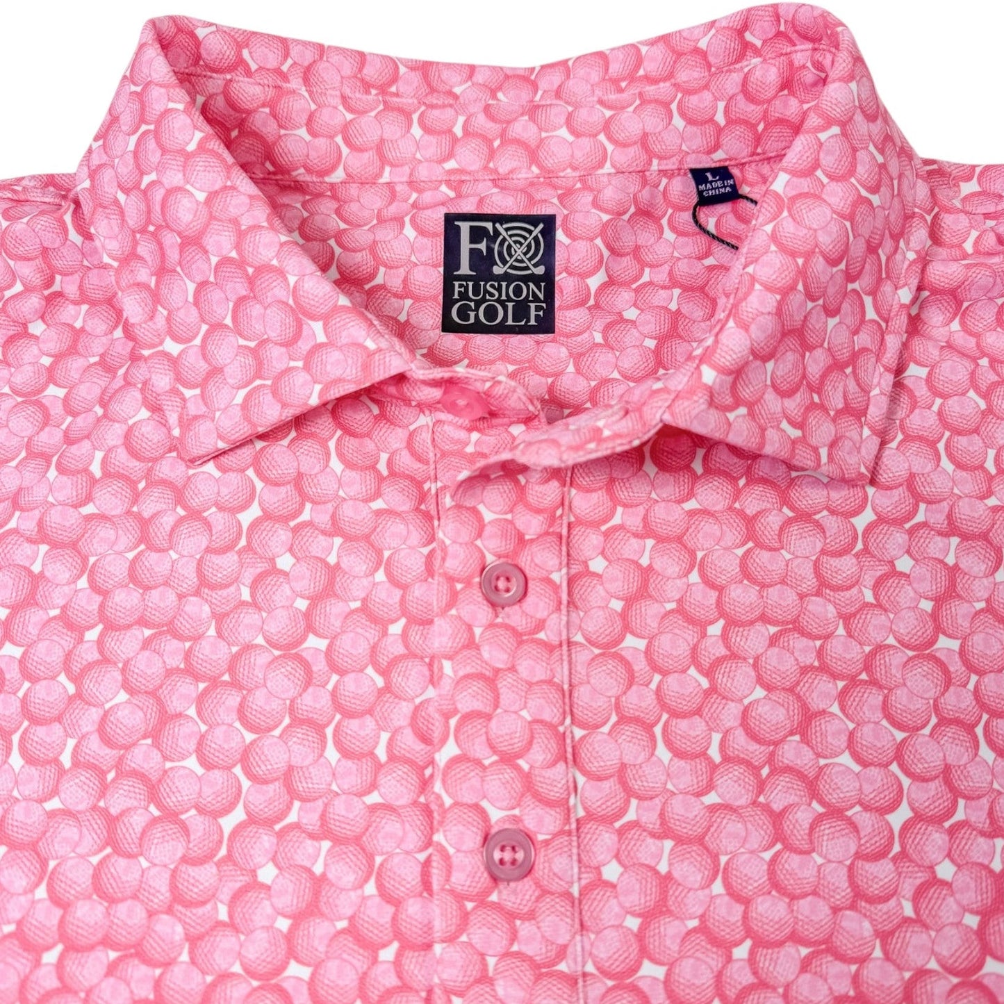 Golf Balls Performance Golf Polo - F/X Fusion Golf - Polo - Pink