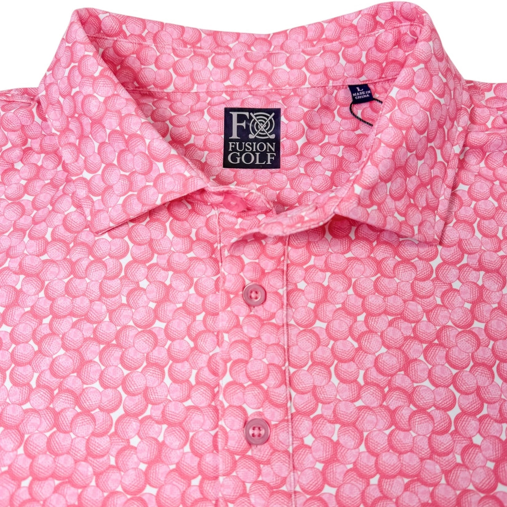 Golf Balls Performance Golf Polo - F/X Fusion Golf - Polo - Pink