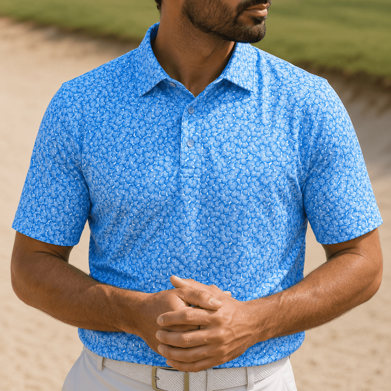Golf Balls Performance Golf Polo - F/X Fusion Golf - Polo - Blue