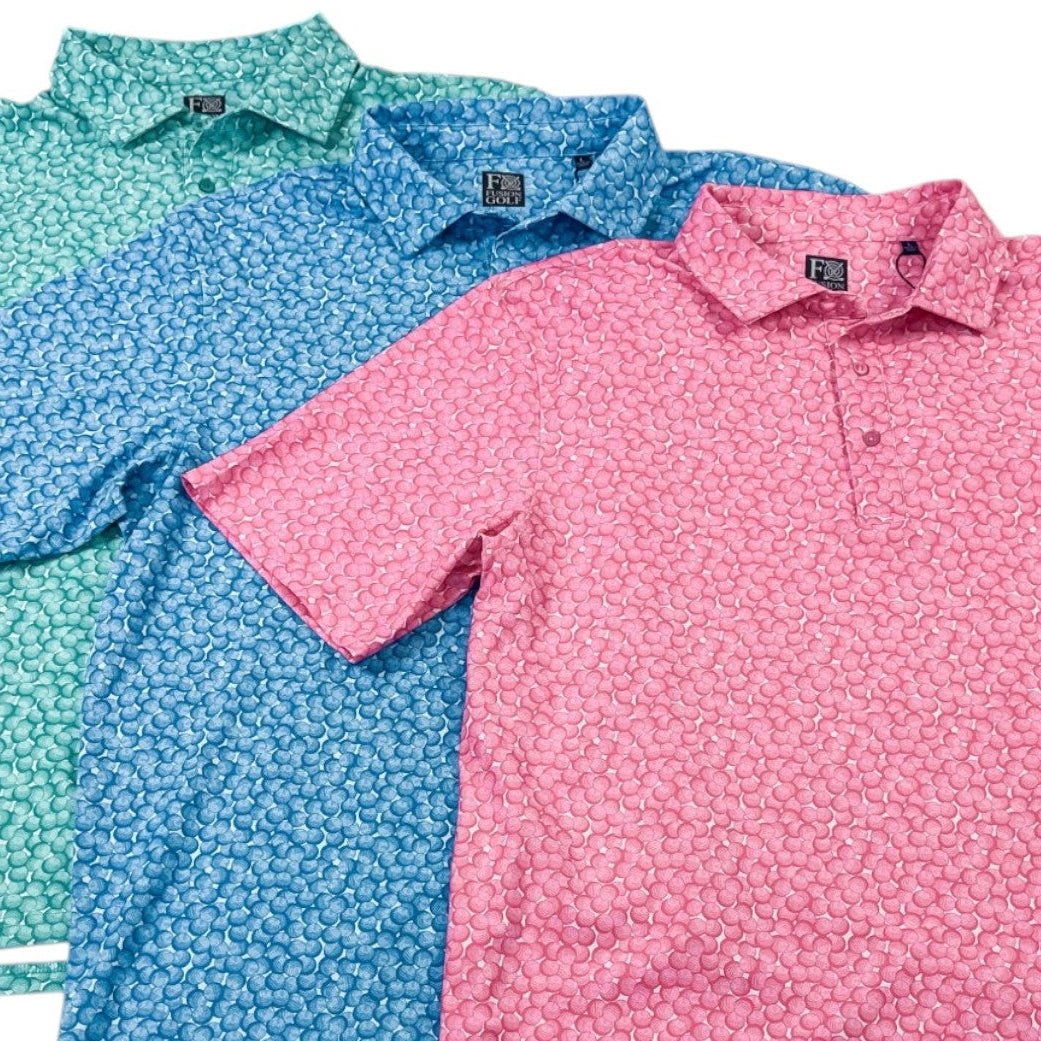 Golf Balls Performance Golf Polo - F/X Fusion Golf - Polo - All Colors