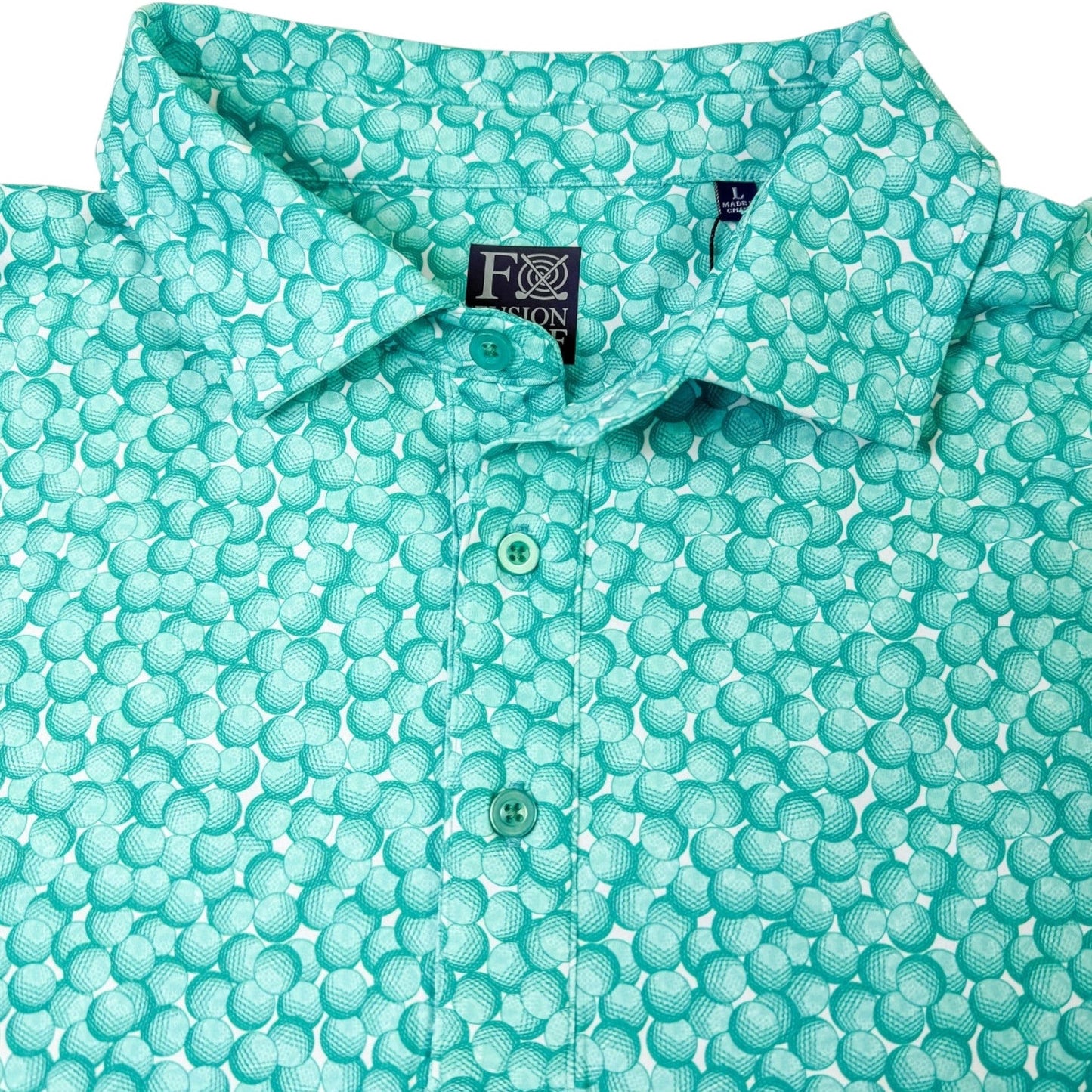 Golf Balls Performance Golf Polo - F/X Fusion Golf - Polo - Aqua