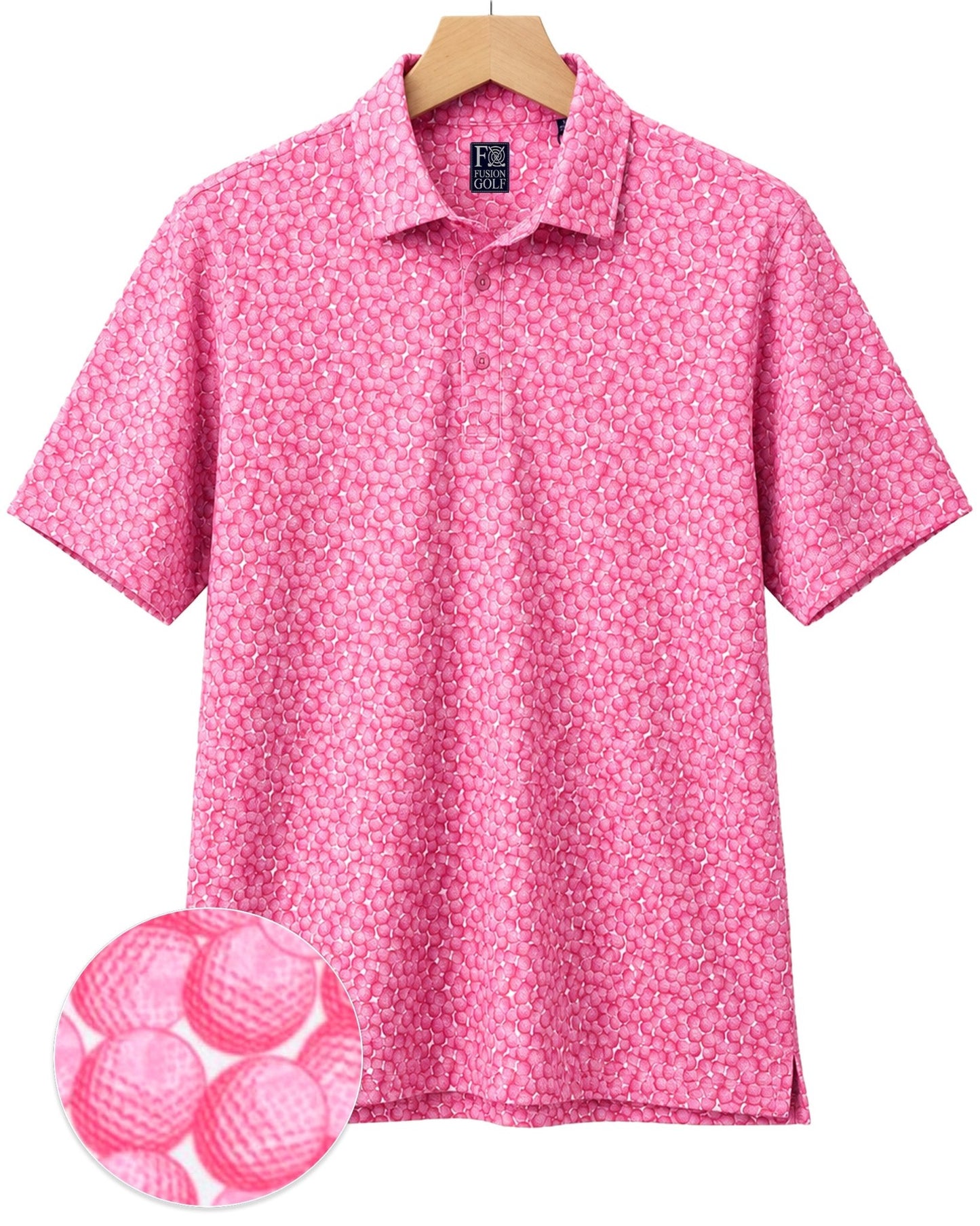 Golf Balls Performance Golf Polo - F/X Fusion Golf - Polo - Pink
