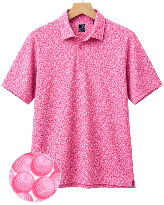 Golf Balls Performance Golf Polo - F/X Fusion Golf - Polo - Pink