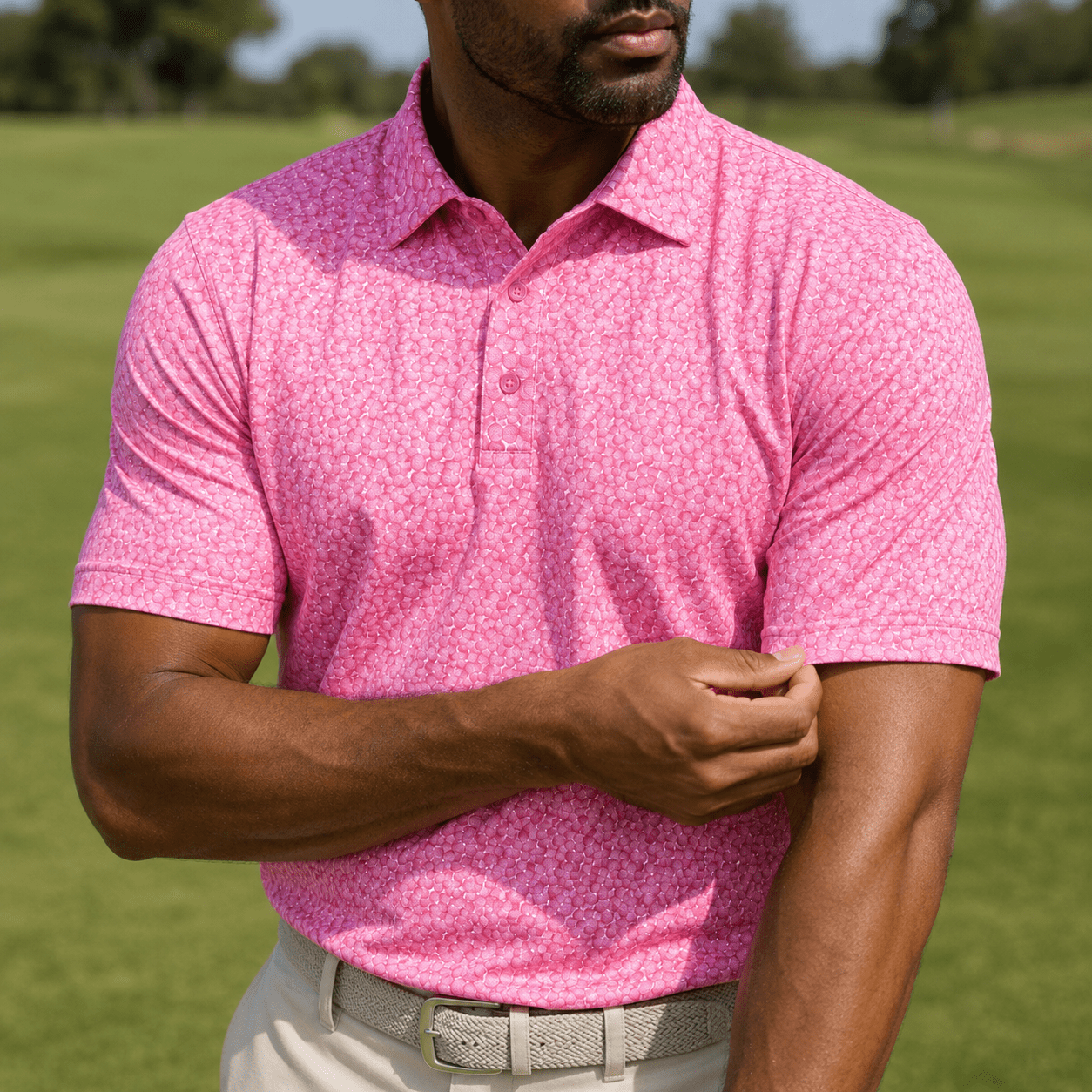 Golf Balls Performance Golf Polo - F/X Fusion Golf - Polo - Pink