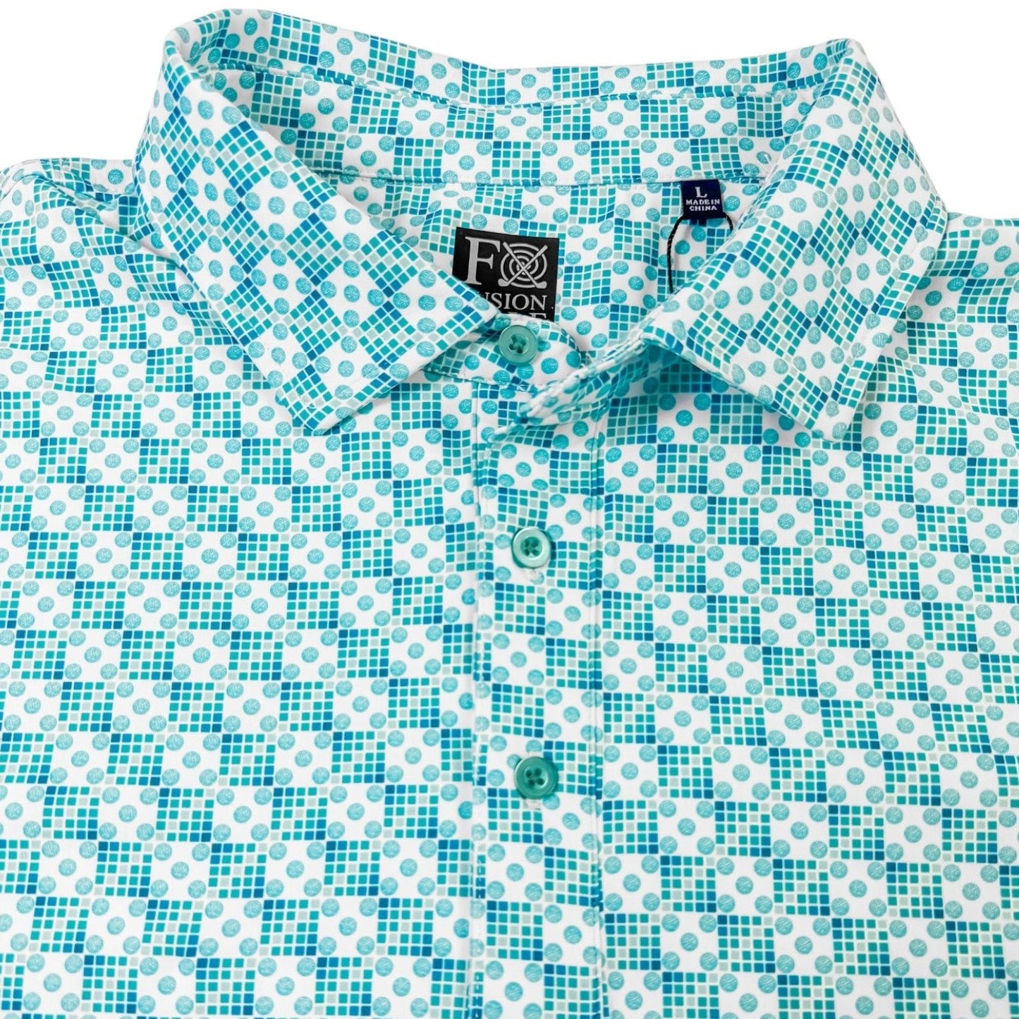 Golf Dice Performance Golf Polo - F/X Fusion Golf - Polo - Teal