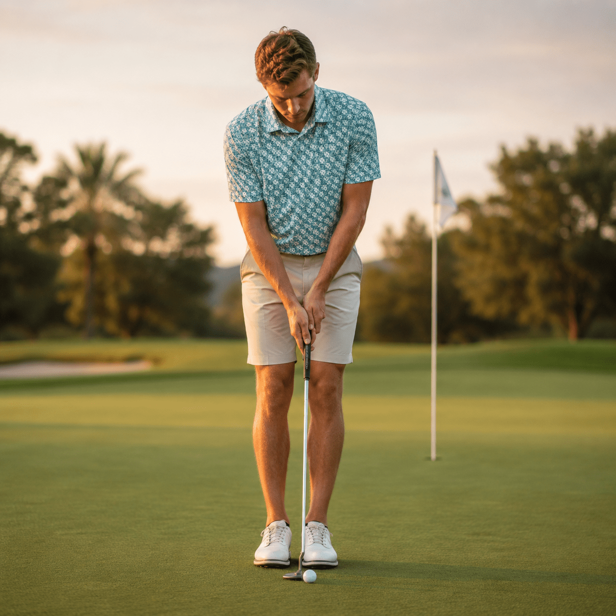 Golf Dice Performance Golf Polo - F/X Fusion Golf - Polo - Teal