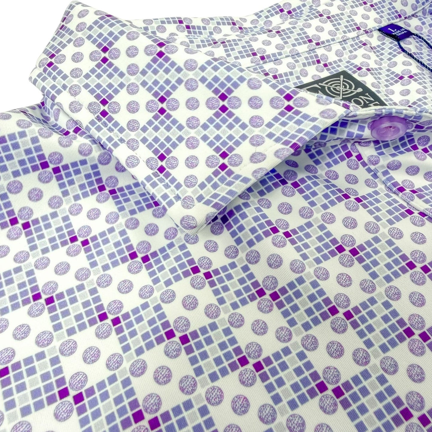 Golf Dice Performance Golf Polo - F/X Fusion Golf - Polo - Purple