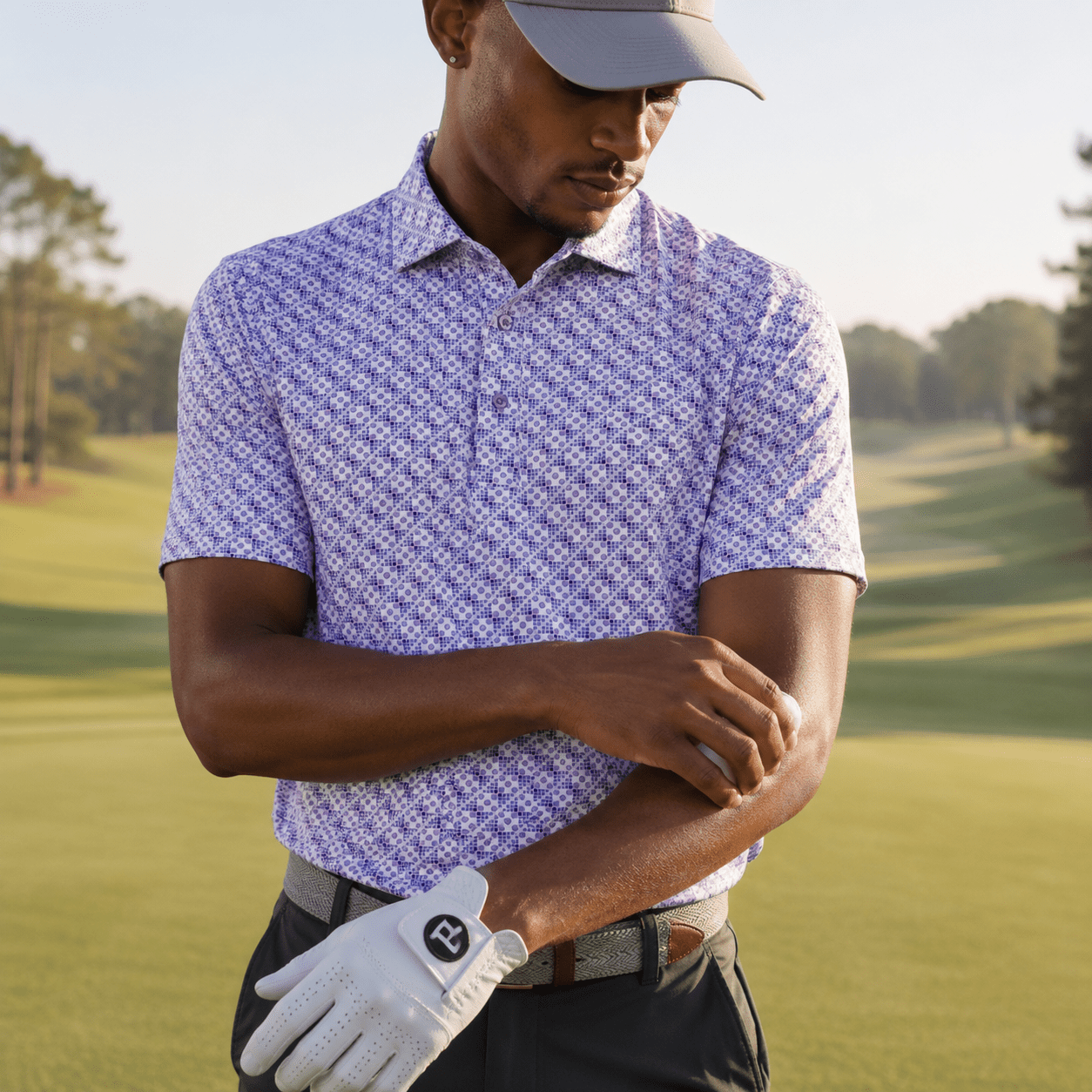 Golf Dice Performance Golf Polo - F/X Fusion Golf - Polo - Purple