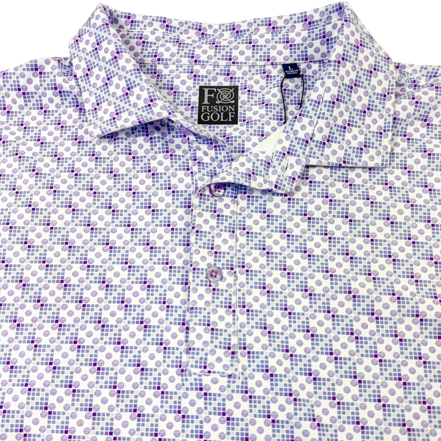 Golf Dice Performance Golf Polo - F/X Fusion Golf - Polo - Purple