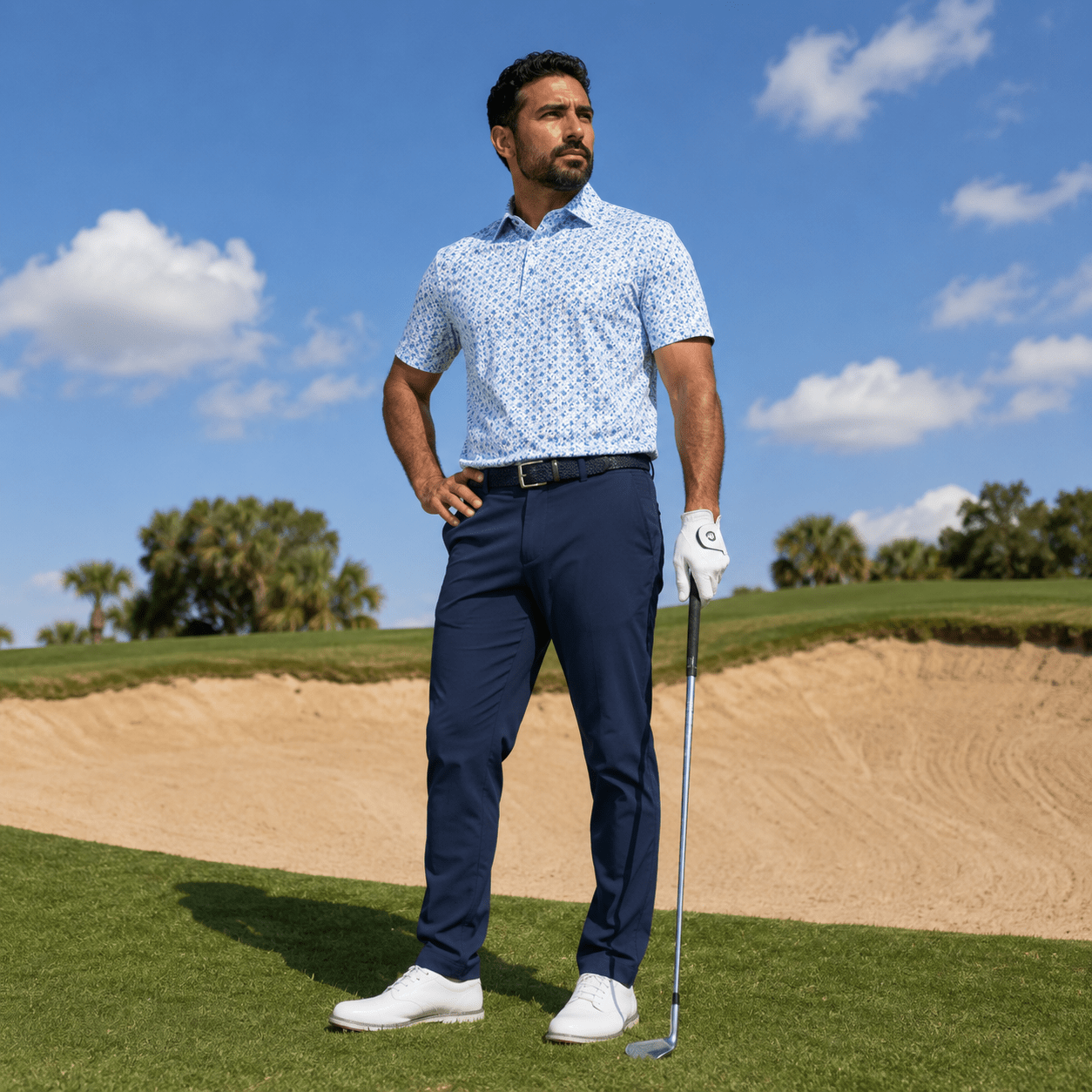 Golf Dice Performance Golf Polo - F/X Fusion Golf - Polo - Blue