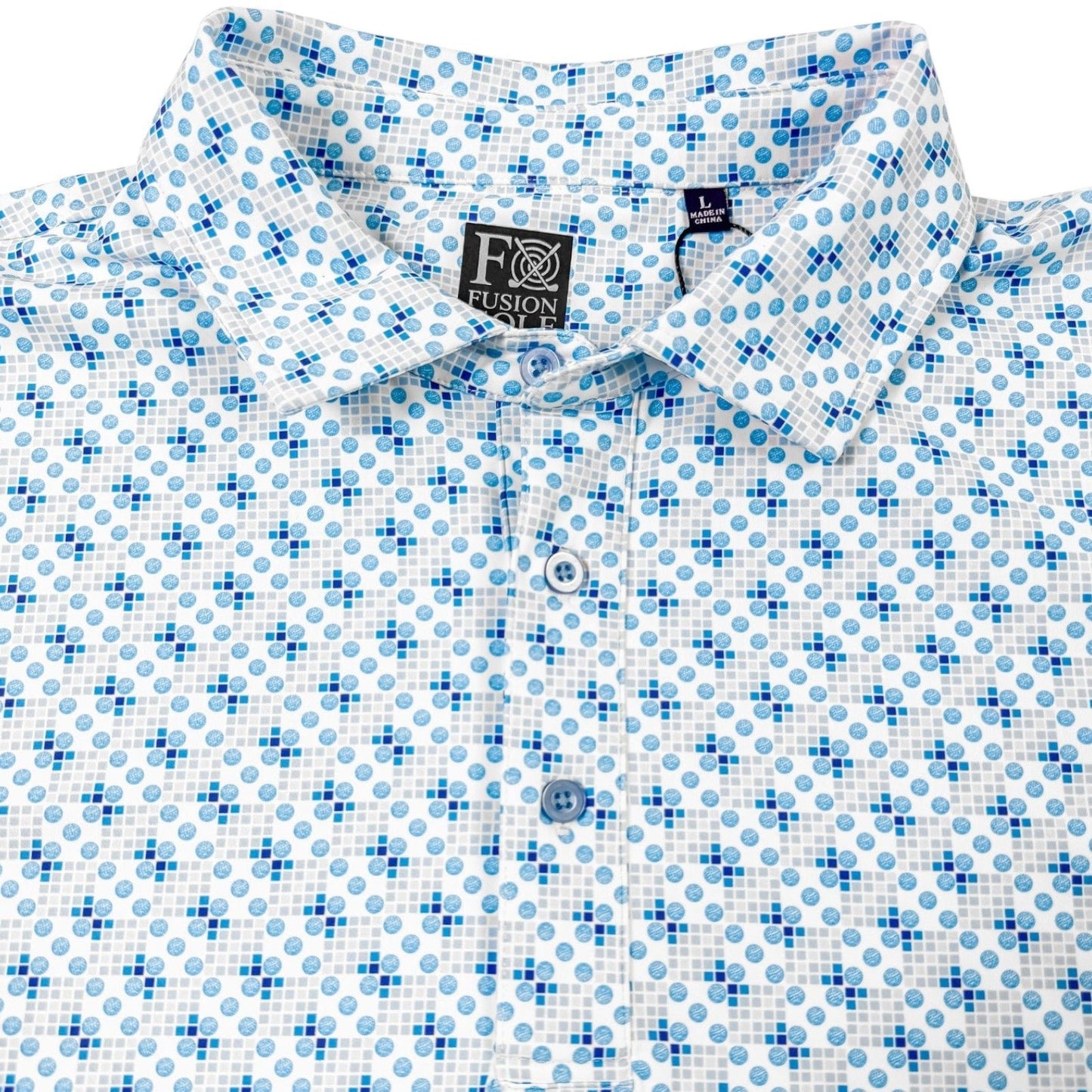 Golf Dice Performance Golf Polo - F/X Fusion Golf - Polo - Blue
