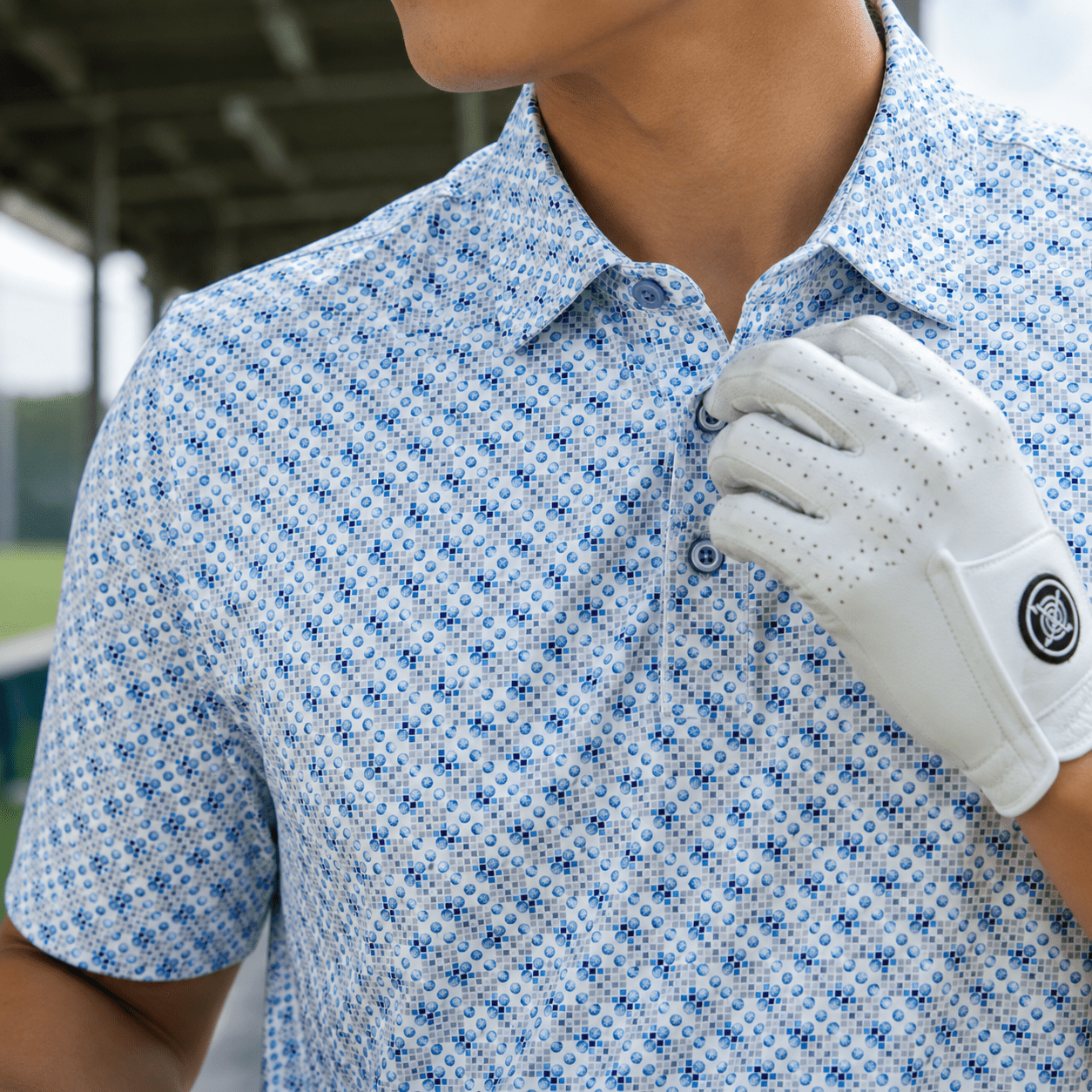 Golf Dice Performance Golf Polo - F/X Fusion Golf - Polo - Blue