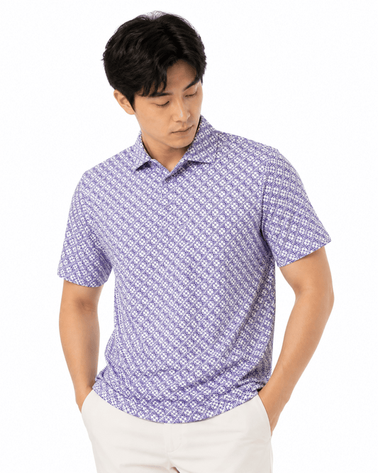 Golf Dice Performance Golf Polo - F/X Fusion Golf - Polo - Purple