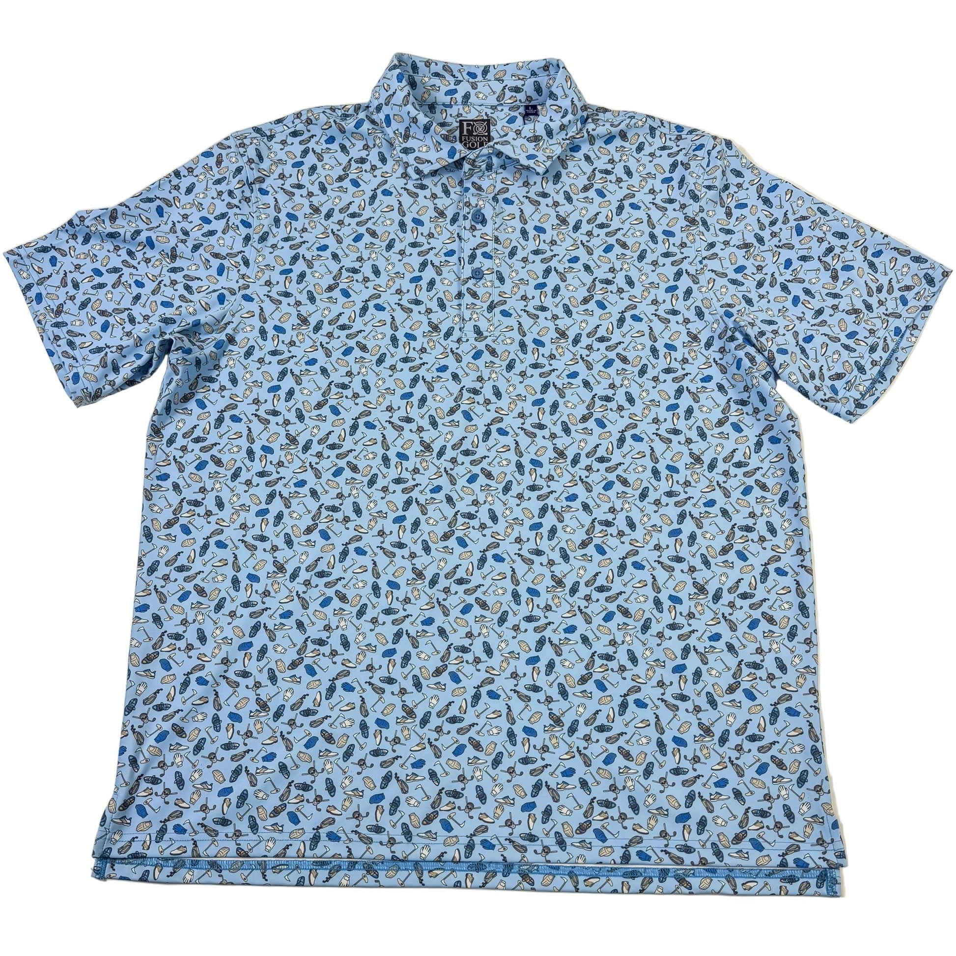 Golf Gear Performance Golf Polo - F/X Fusion Golf - Polo - Blue