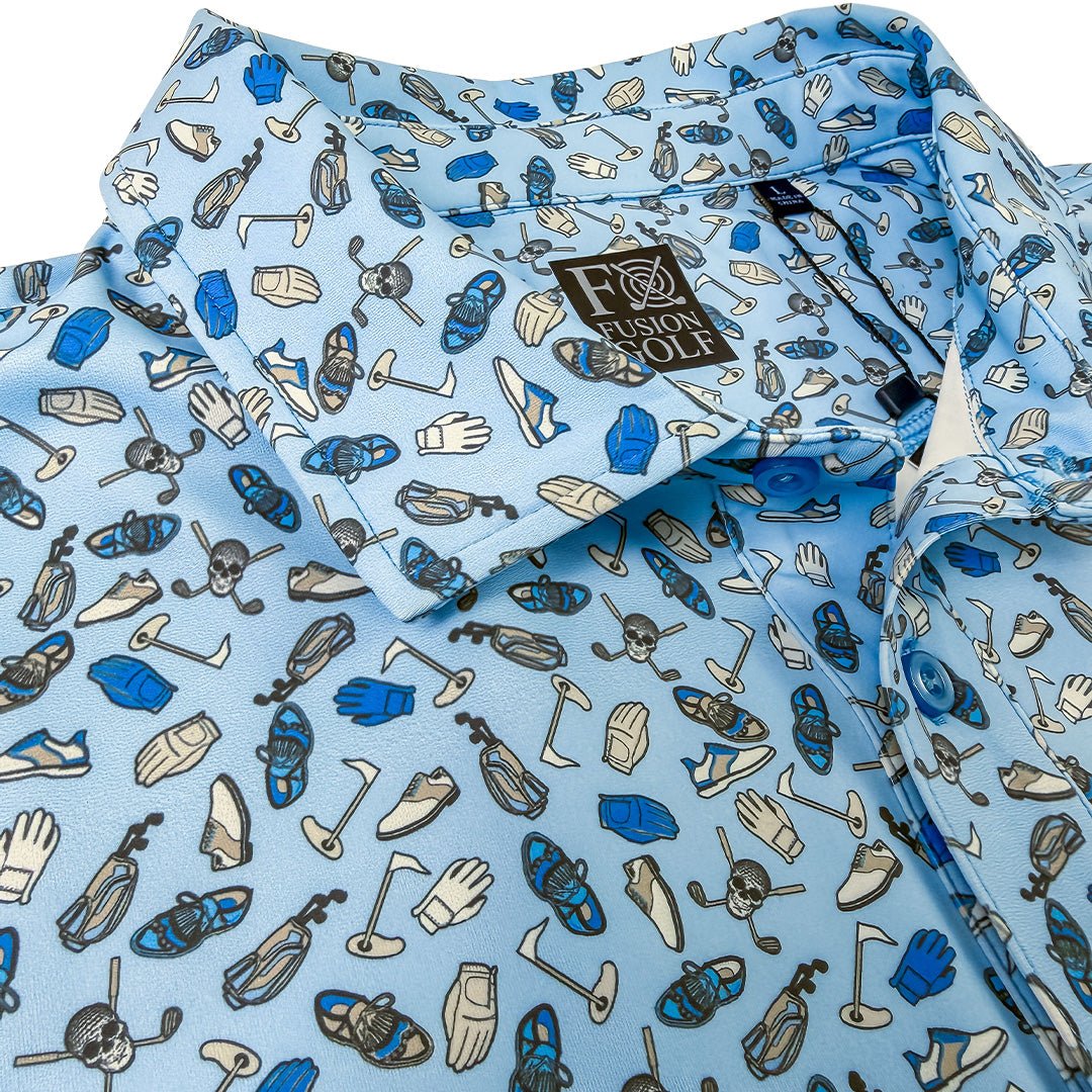 Golf Gear Performance Golf Polo - F/X Fusion Golf - Polo - Blue