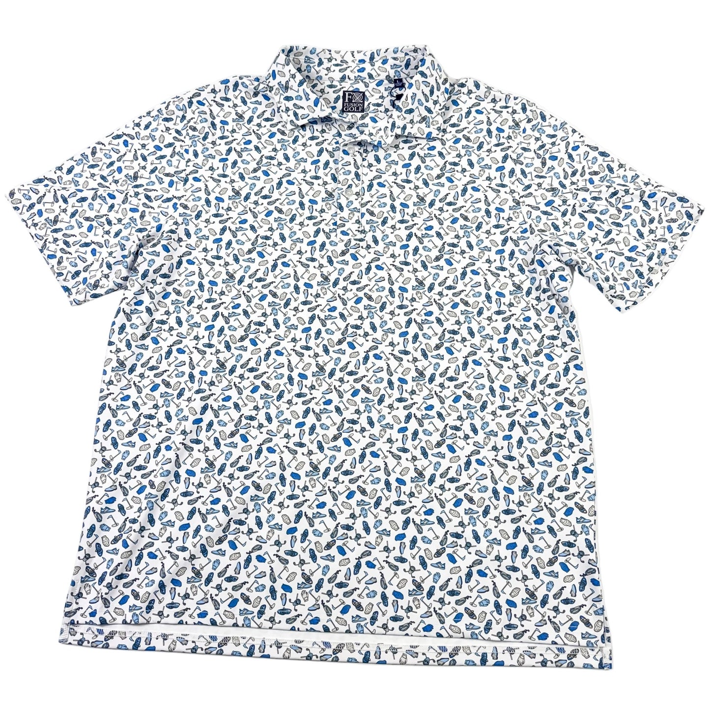 Golf Gear Performance Golf Polo - F/X Fusion Golf - Polo - White
