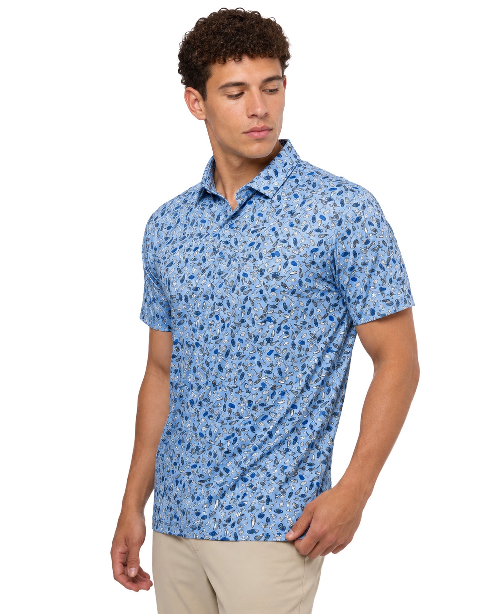 Golf Gear Performance Golf Polo - F/X Fusion Golf - Polo - Blue