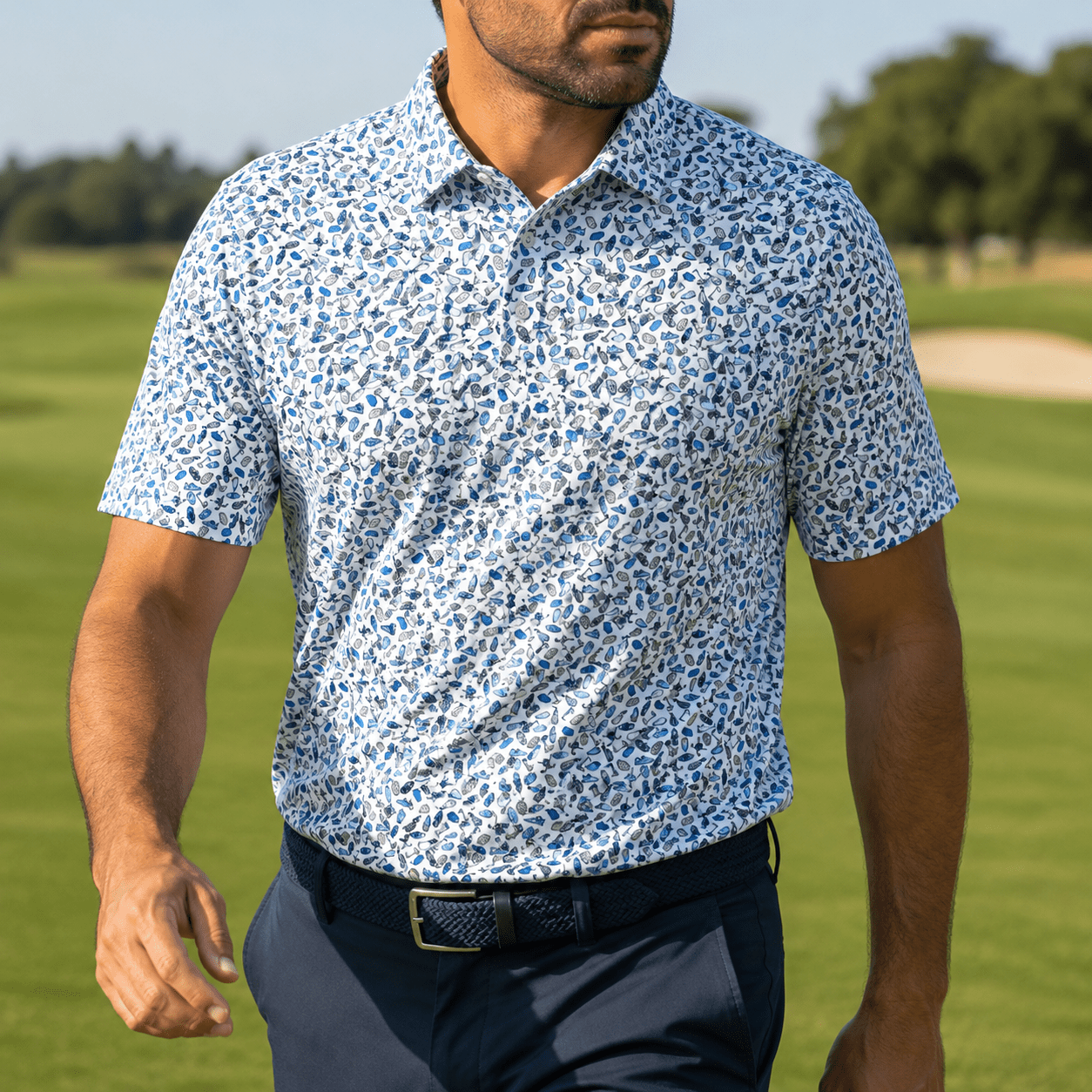 Golf Gear Performance Golf Polo - F/X Fusion Golf - Polo - White