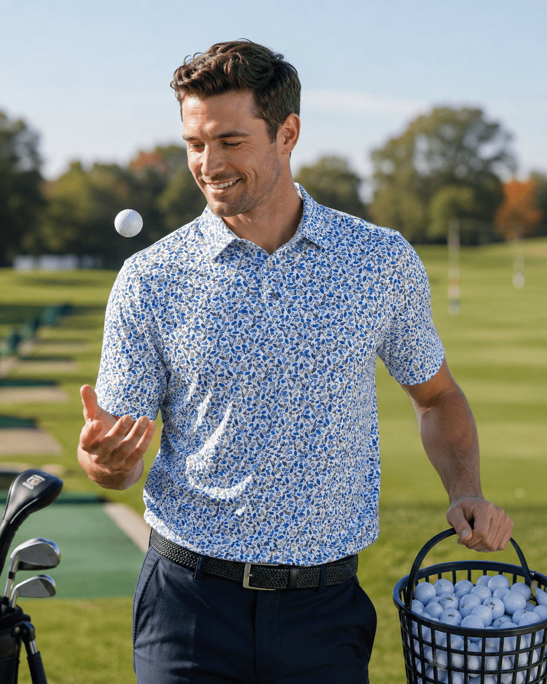 Golf Gear Performance Golf Polo - F/X Fusion Golf - Polo - White - M