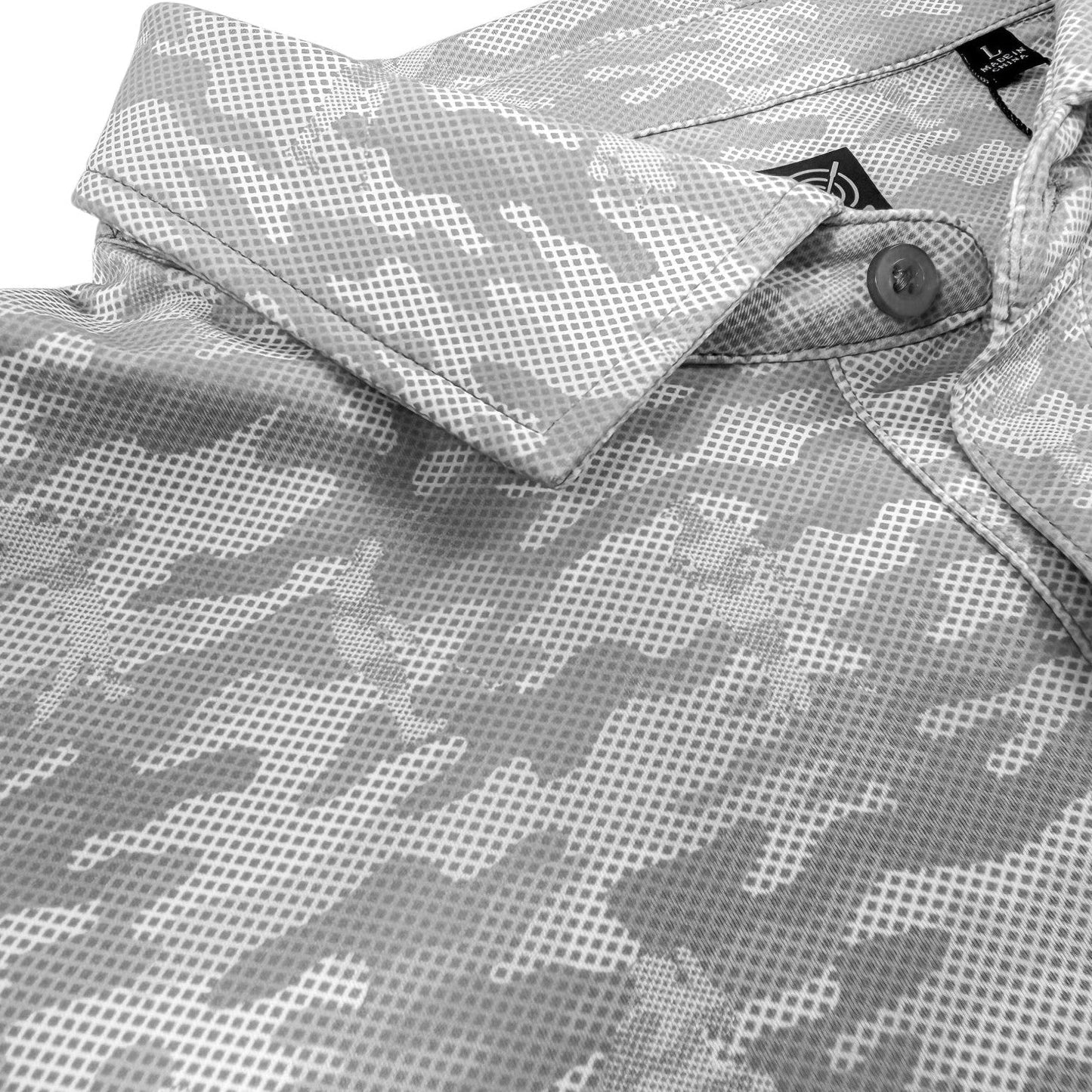 Golfing Camo Performance Golf Polo - F/X Fusion Golf - Polo - Gray