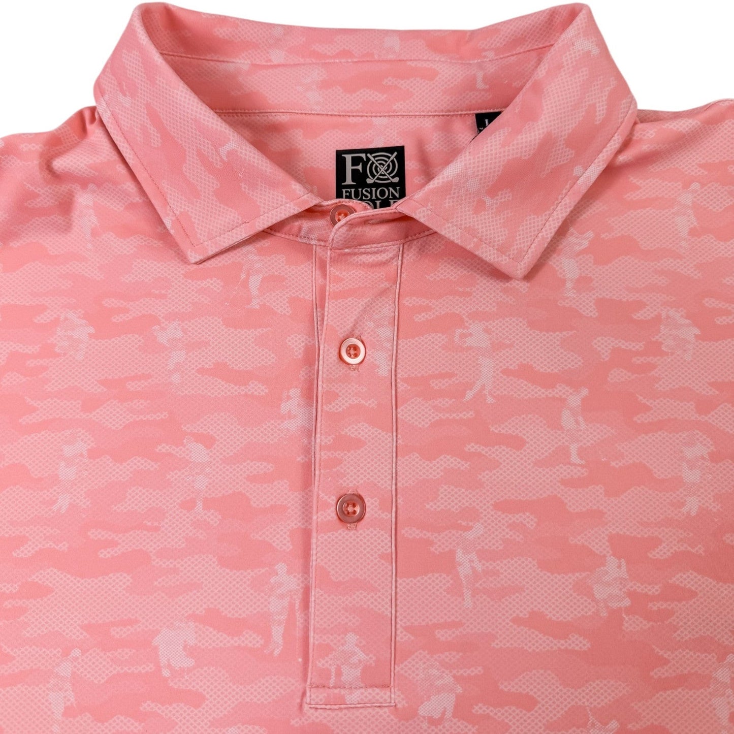 Golfing Camo Performance Golf Polo - F/X Fusion Golf - Polo - Pink
