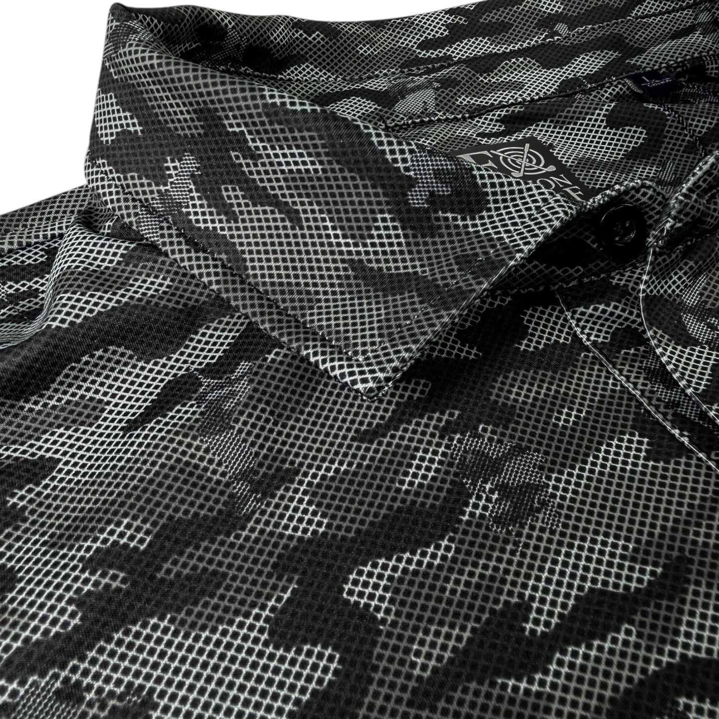 Golfing Camo Performance Golf Polo - F/X Fusion Golf - Polo - Black