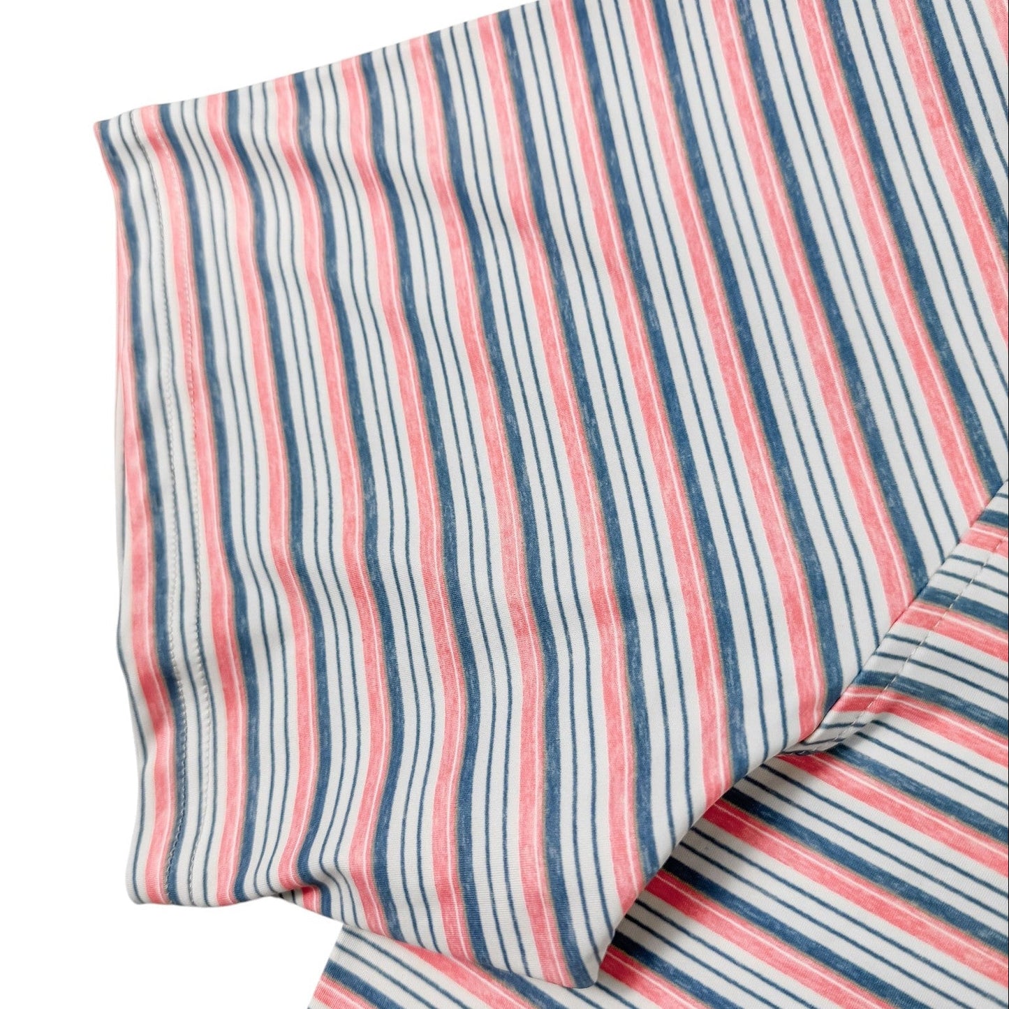 Heather Stripe Performance Golf Polo - F/X Fusion Golf - Polo - Coral