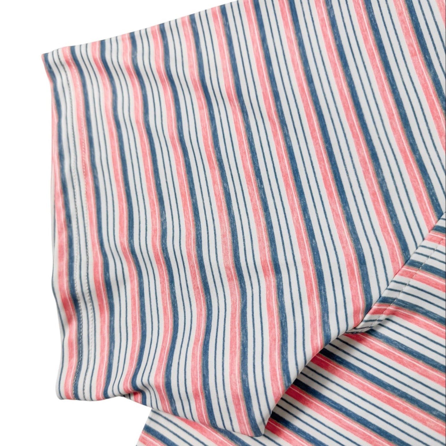 Heather Stripe Performance Golf Polo - F/X Fusion Golf - Polo - Coral