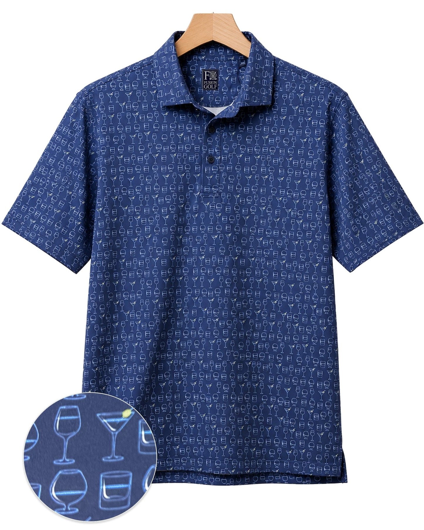Olive’s Anyone Polo - F/X Fusion Golf - Polo - Navy