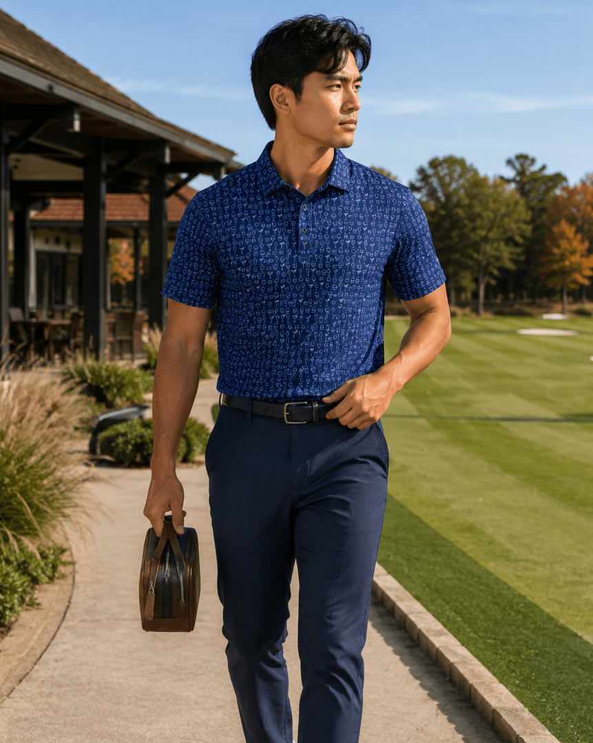 Olive’s Anyone Polo - F/X Fusion Golf - Polo - Navy - M