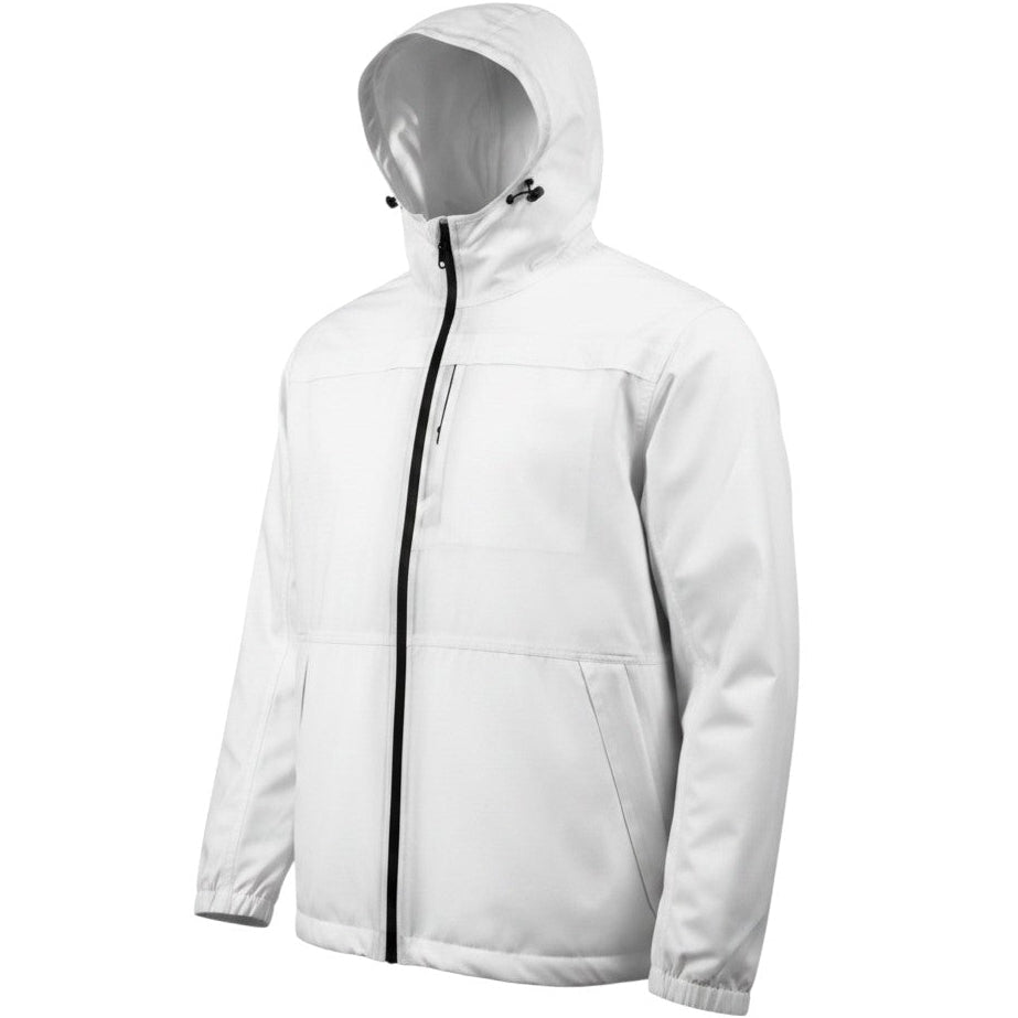Performance Full Zip Rain Jacket - F/X Fusion Golf - Jacket - White