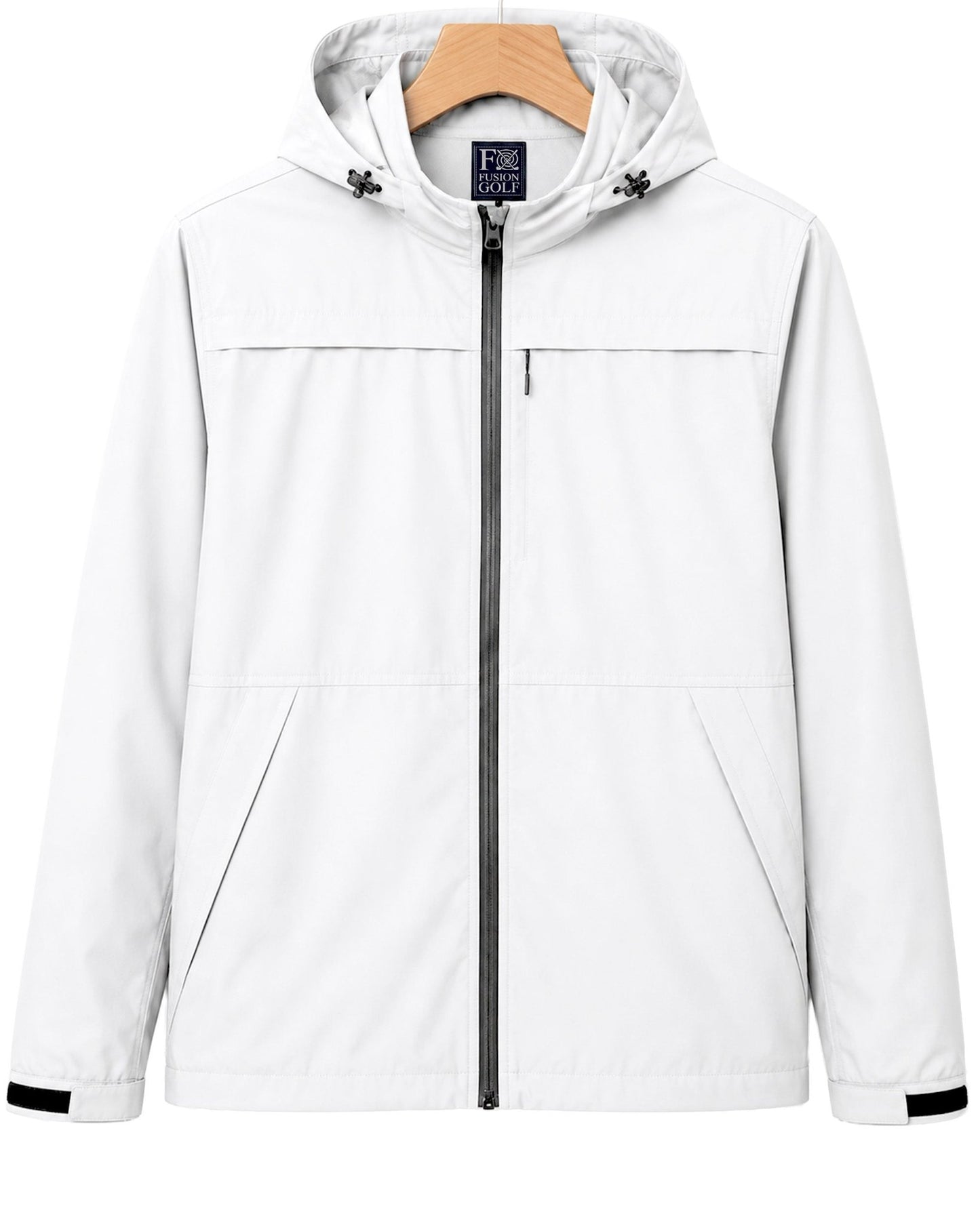 Performance Full Zip Rain Jacket - F/X Fusion Golf - Jacket - White