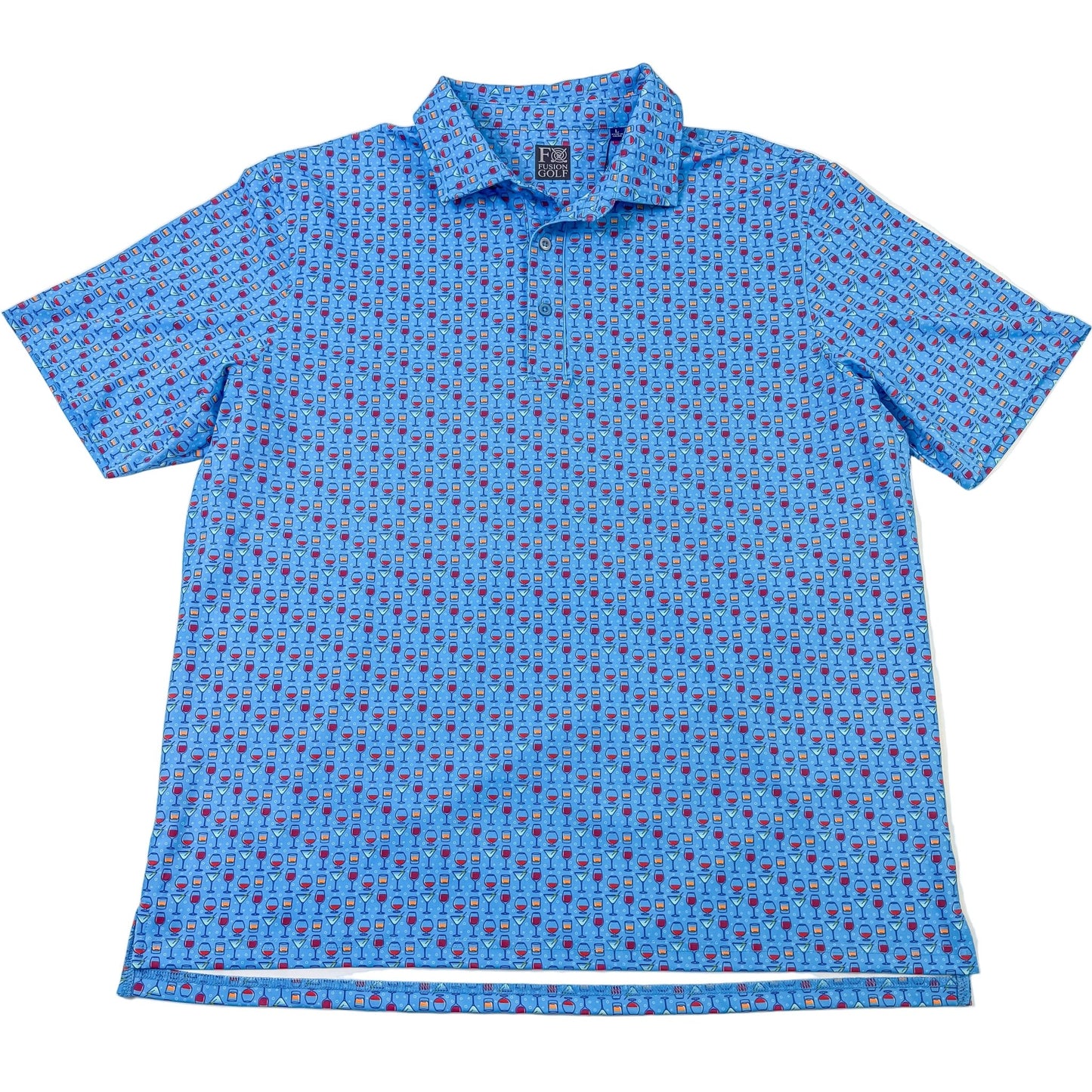 Pick A Flavor Polo - F/X Fusion Golf - Polo - Blue